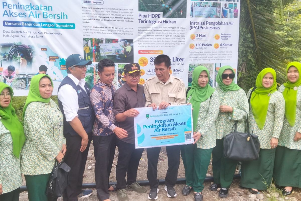 ITB serahkan program air bersih di Agam dukung pemulihan pascabencana