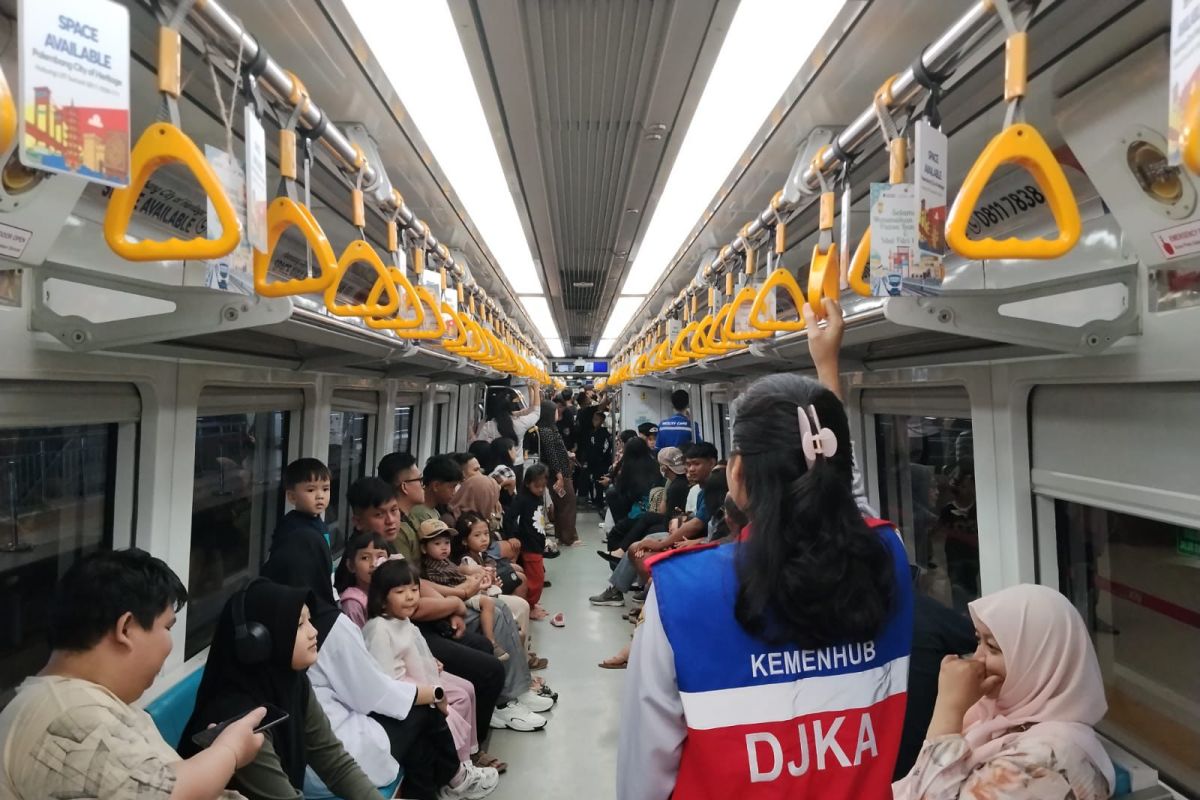 Realisasi penumpang LRT Sumsel Triwulan I 2026 tembus 1,08 juta orang