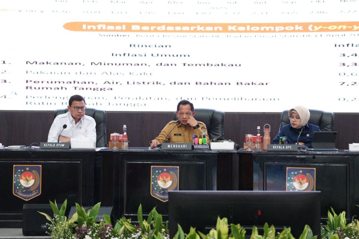 Mendagri ingatkan daerah tetap waspada meski inflasi turun