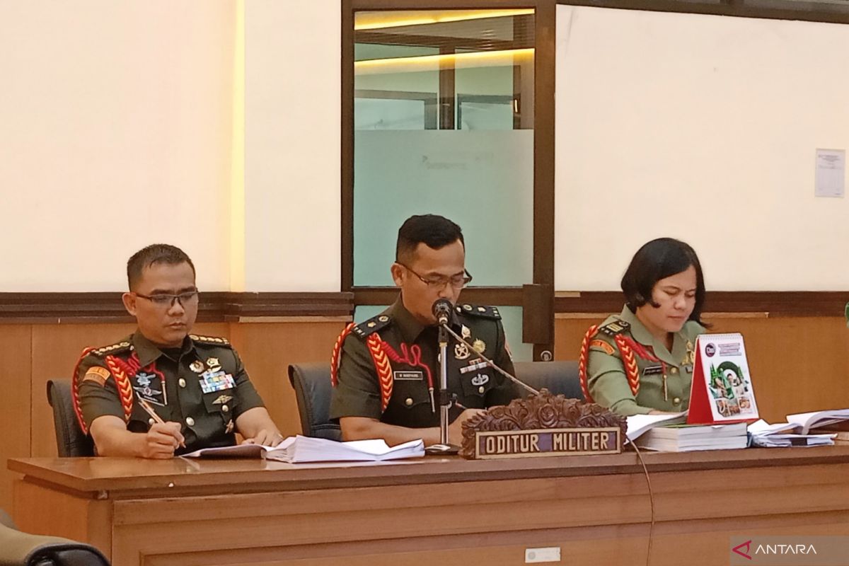 Tiga TNI didakwa pembunuhan berencana dalam kasus kacab bank Jakarta