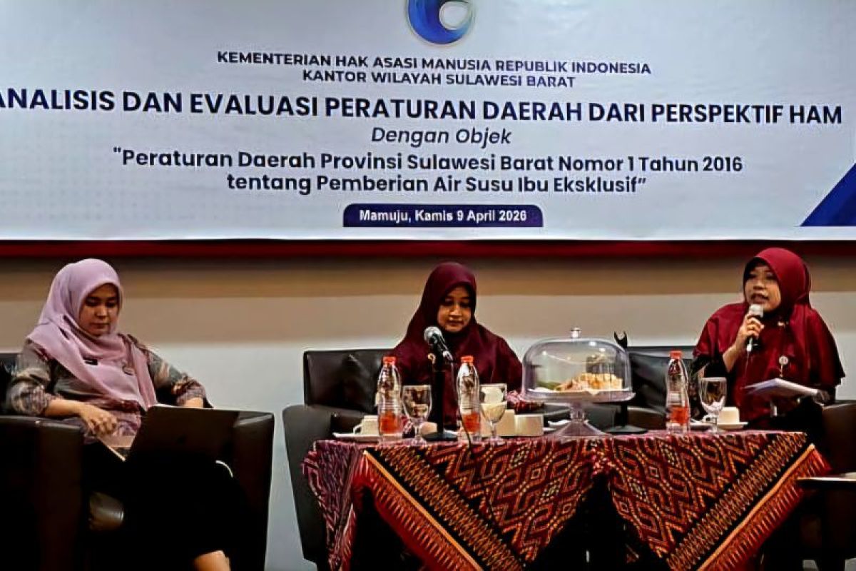 Kemenkum Sulbar soroti perlunya penguatan evaluasi di Perda ASI Eksklusif