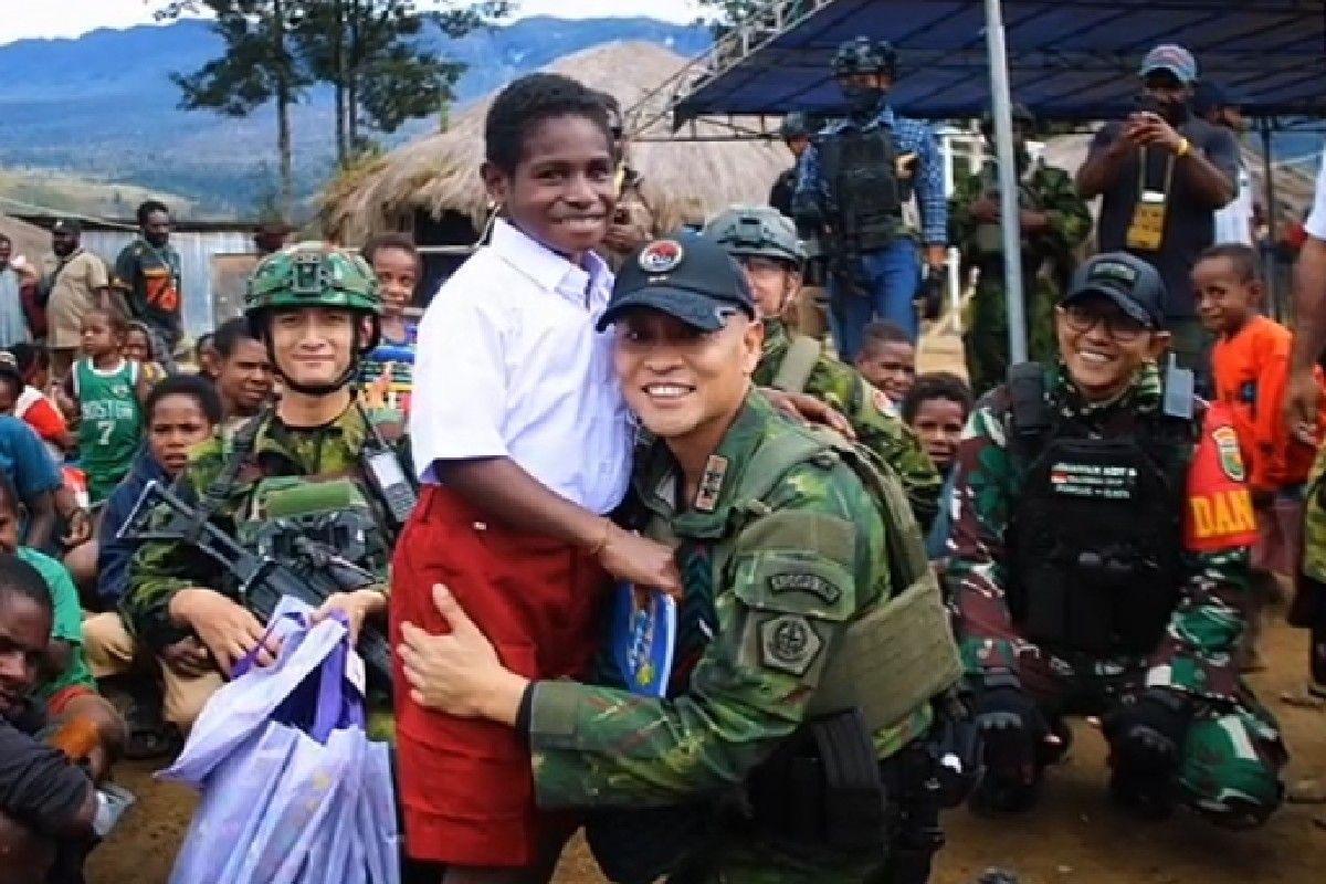 Koops TNI Habema gelar baksos di Distrik Gome-Puncak Papua Tengah