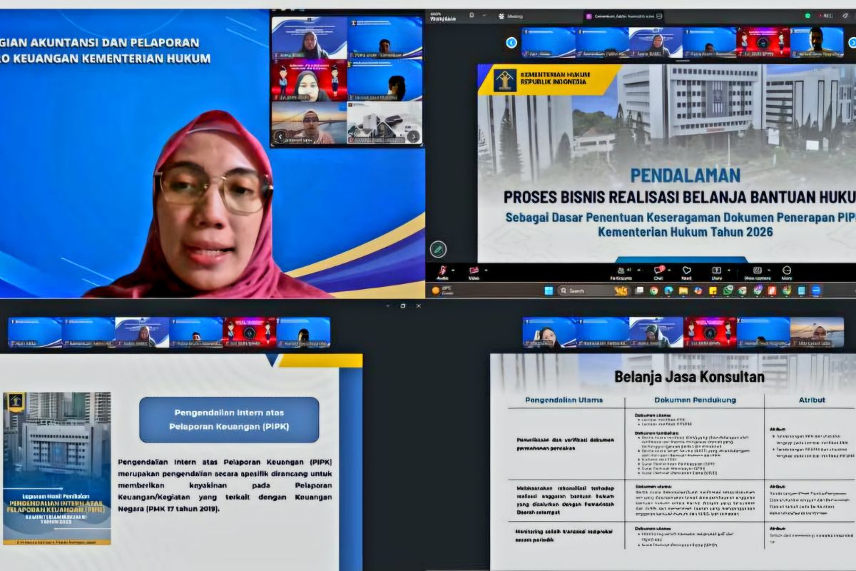 Kanwil Kemenkum Sulbar dukung penguatan akuntabilitas keuangan