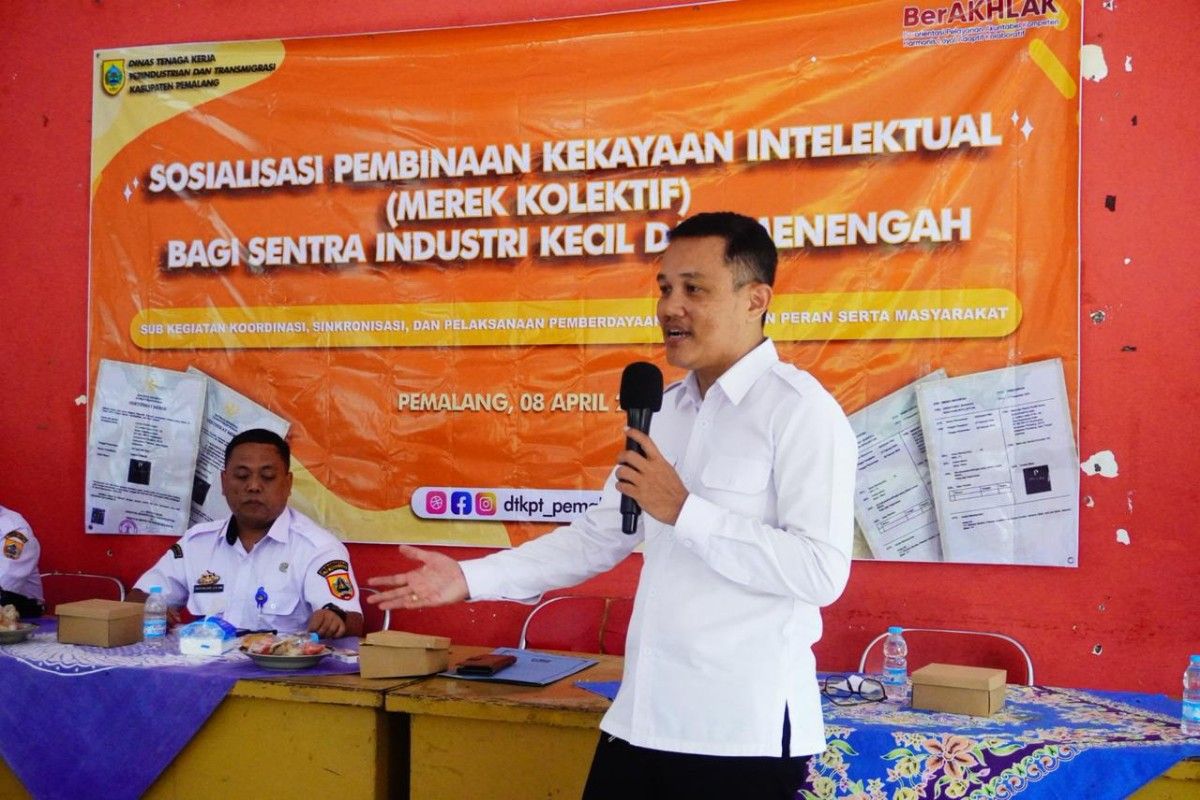 Kemenkum Jateng dampingi pembinaan KI merek kolektif kerupuk keyel di Pemalang