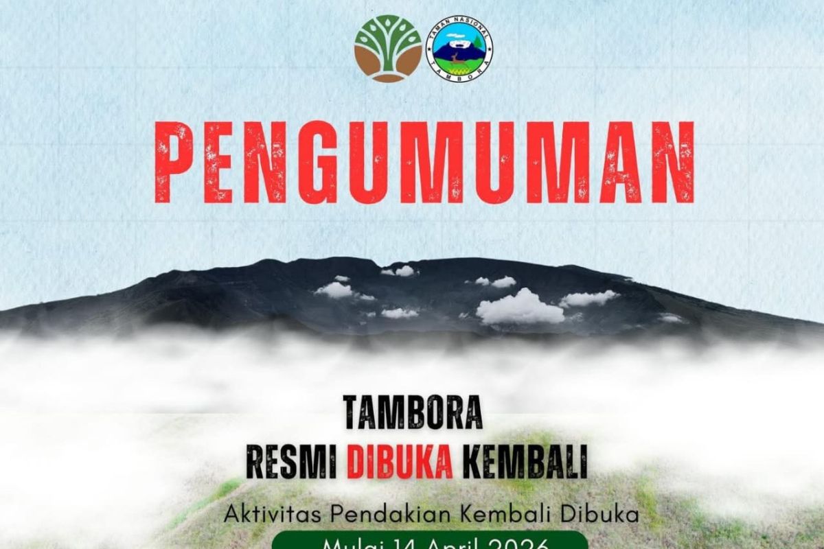 Pendakian Gunung Tambora dibuka, Kepala Balai TN Tambora tekankan aspek keselamatan