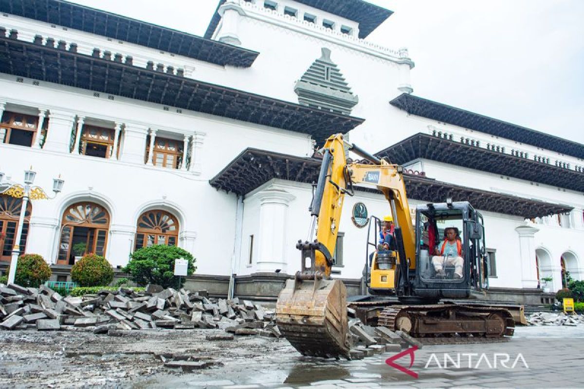Gedung Sate bersolek: Proyek revitalisasi besar-besaran dimulai demi perkuat ikon pusat Pemerintahan Jawa Barat