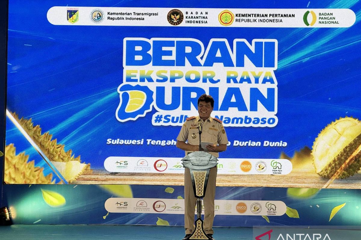Barantin: Nilai pasar durian Sulteng pada ekspor raya Rp42,5 miliar