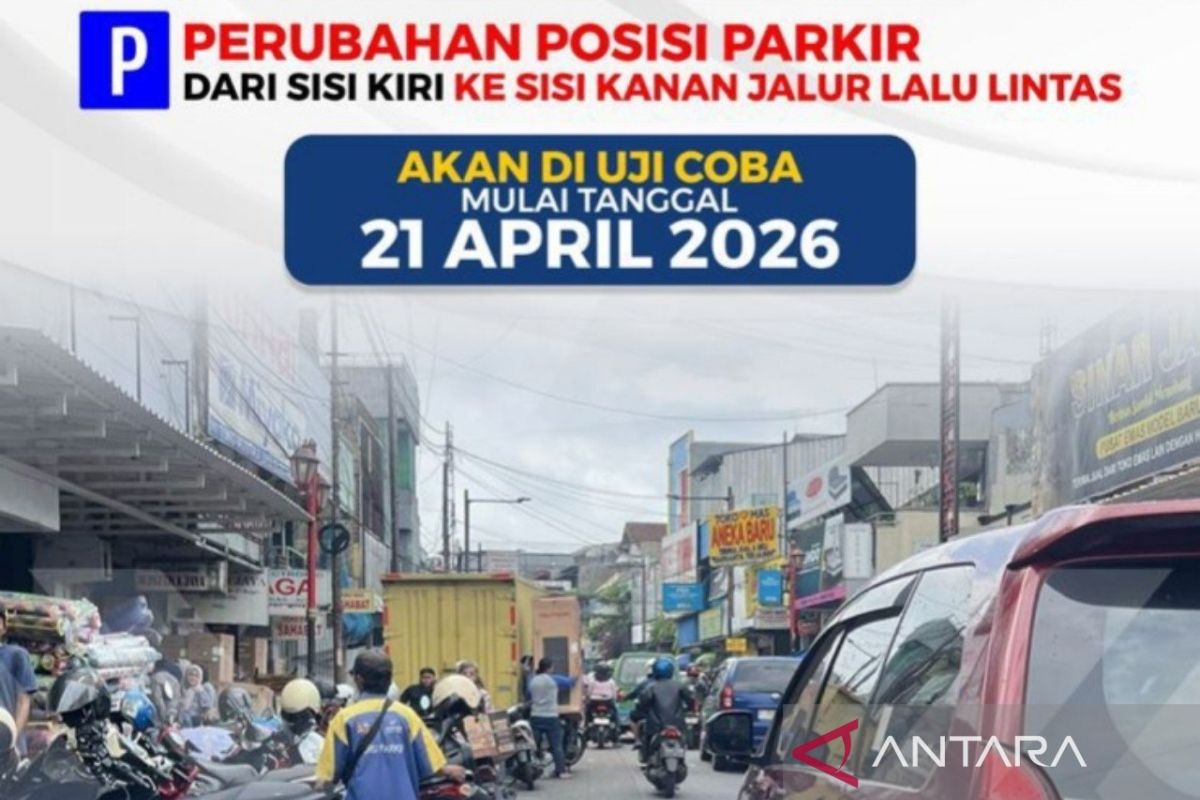 Pemkot Bogor uji coba parkir kanan di Suryakencana mulai 21 April
