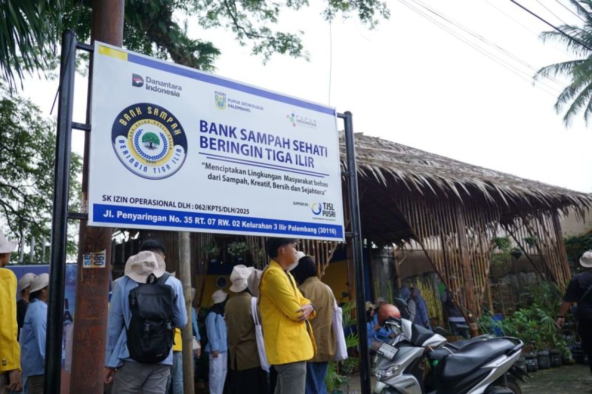 Dukung ekonomi sirkular, Pusri kelola Bank Sampah Sehati di Palembang