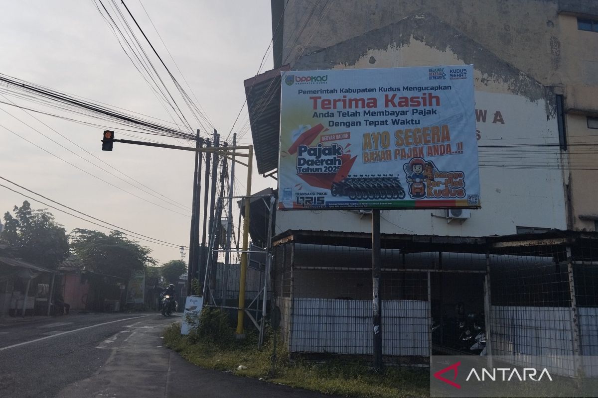 Realisasi penerimaan pajak daerah di Kudus capai Rp72,08 miliar
