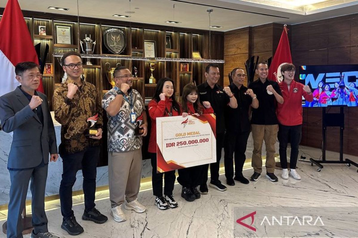 Timnas MLBB putri terima bonus dari PB ESI usai raih gelar juara dunia