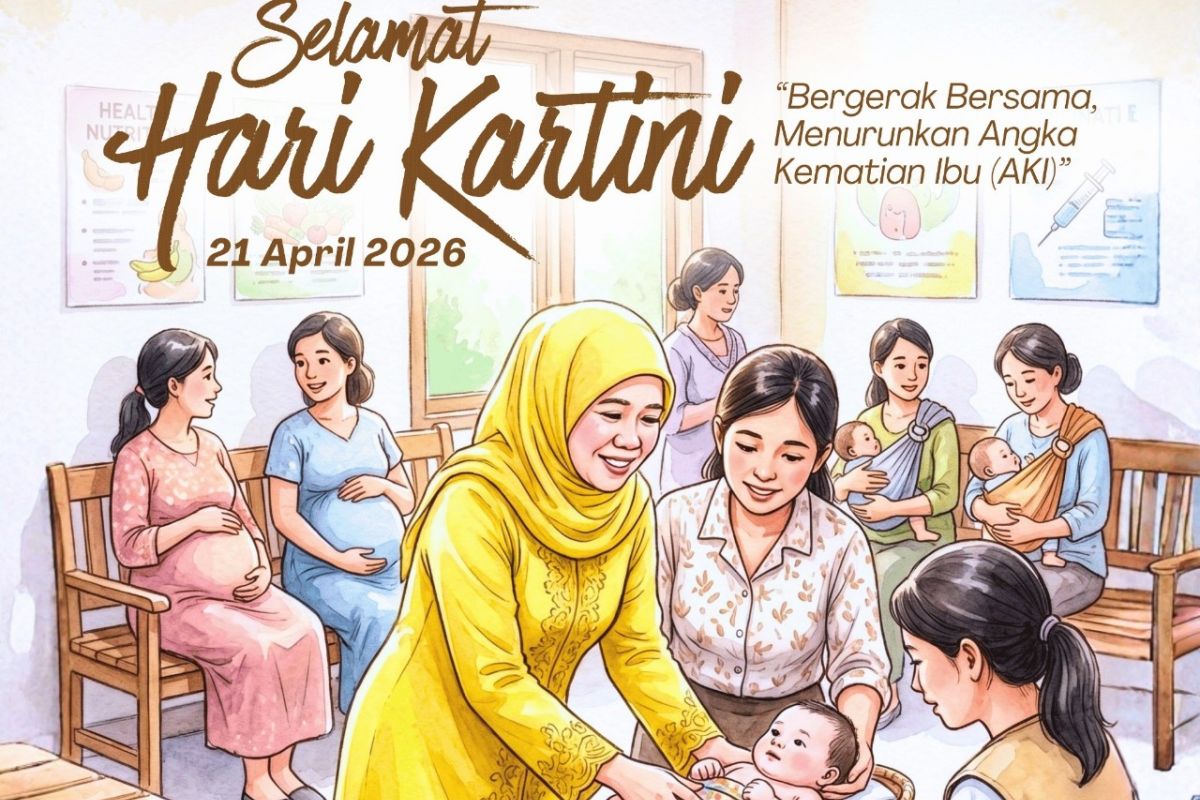 Khofifah ajak turunkan angka kematian ibu di Hari Kartini 2026