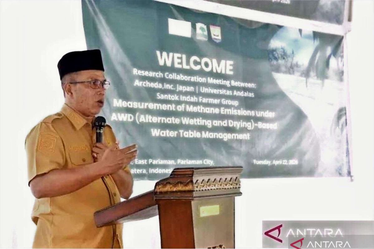 Teknologi Jepang uji efisiensi air sawah di Pariaman, Sumatera Barat