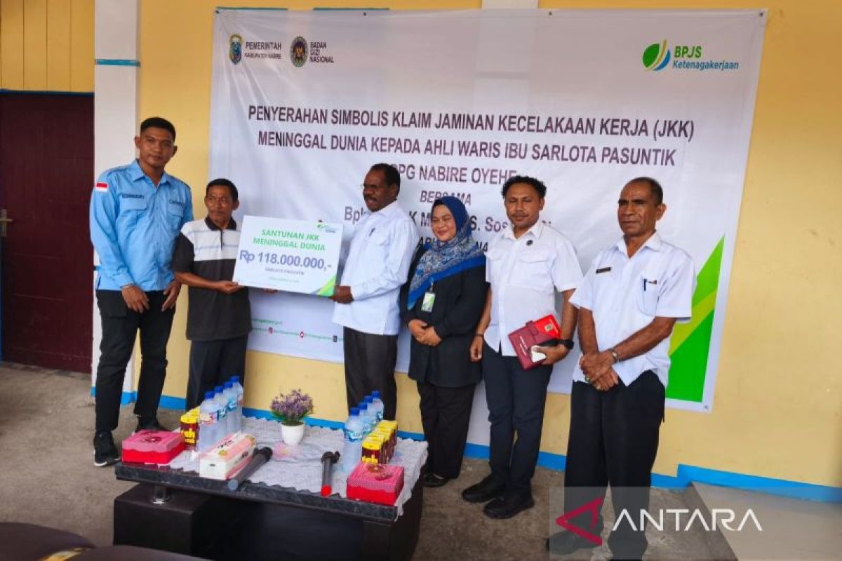 BPJAMSOSTEK Berikan Santunan JKK Rp118 Juta untuk Ahli Waris Karyawan SPPG Nabire