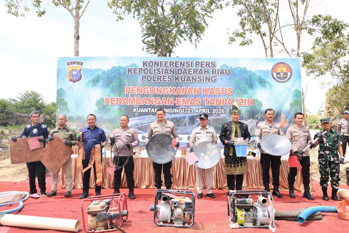 1.167 rakit PETI di Kuansing dimusnahkan, hasil pengungkapan selama Januari-April 2026