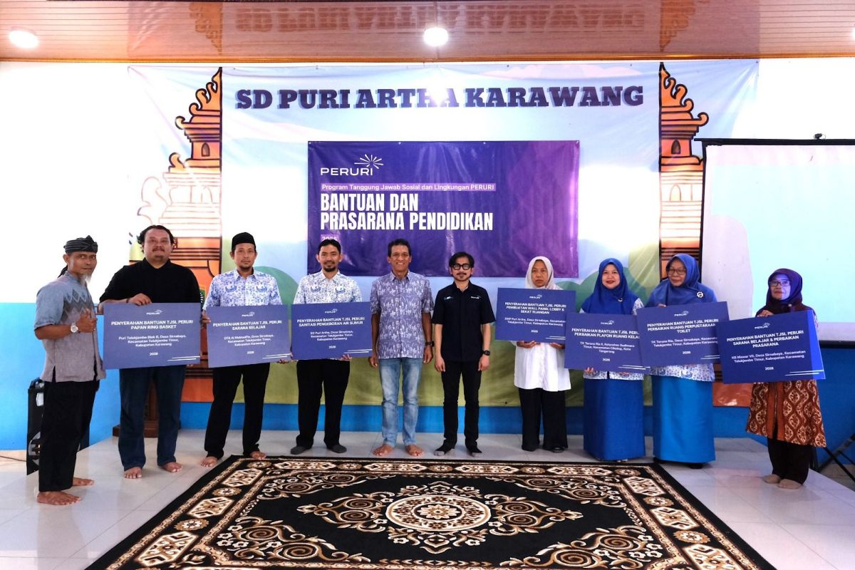 PERURI salurkan bantuan pendidikan ke yayasan di Karawang
