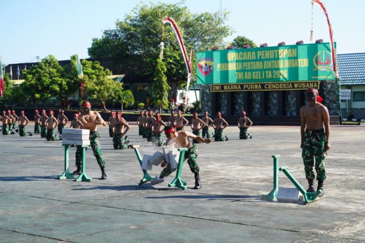 Pangdam Udayana melantik 137 prajurit Bintara Infantri di Tabanan