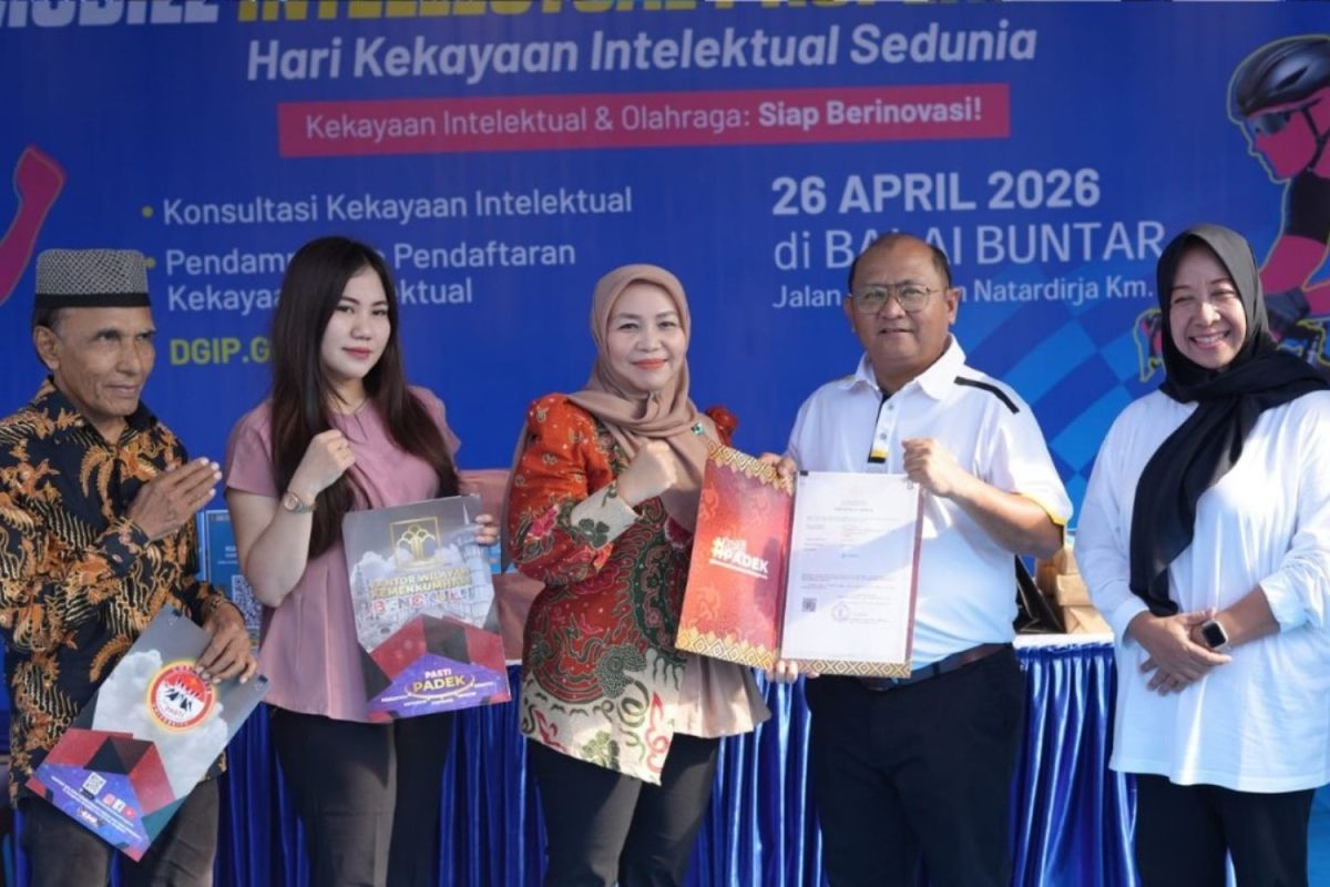 Kemenkum Bengkulu buka Mobile IP Clinic dan serahkan sertifikat KI