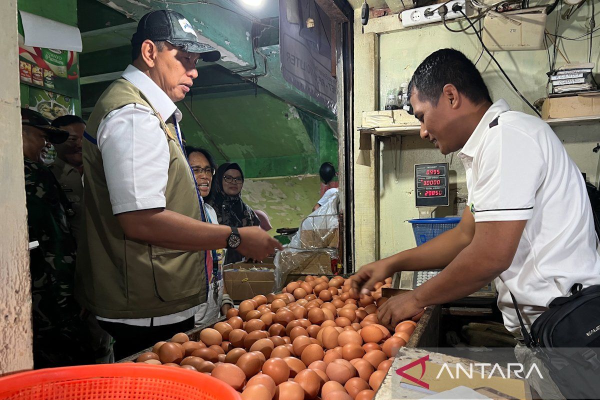 PIHPS: Harga telur ayam Rp31.950/kg, bawang merah Rp46.100/kg