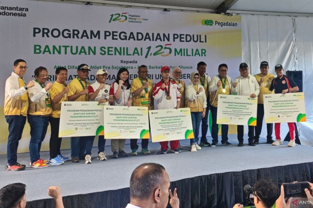 Pegadaian bantu Rp1,25 miliar bagi atlet difabel hingga prasejahtera 