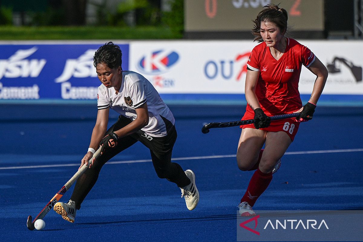 Tim hoki putri Indonesia menang atas Singapura