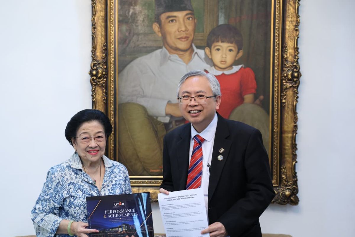 Megawati dan Rektor UTAR Malaysia bahas kerja sama riset dengan BRIN