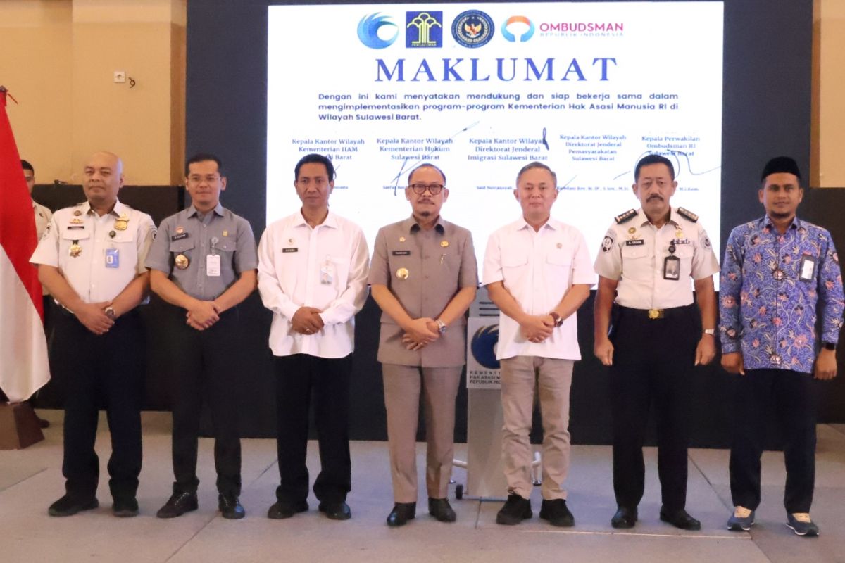 Kakanwil Kemenkum Sulbar dukung sinergi lintas sektor KemenHAM