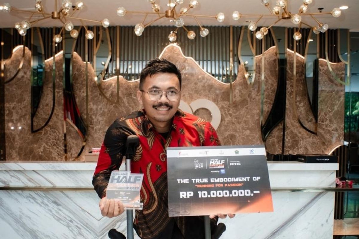 Fani Akbar jadi inspirasi di MS Glow For Men Malang Half Marathon 2026
