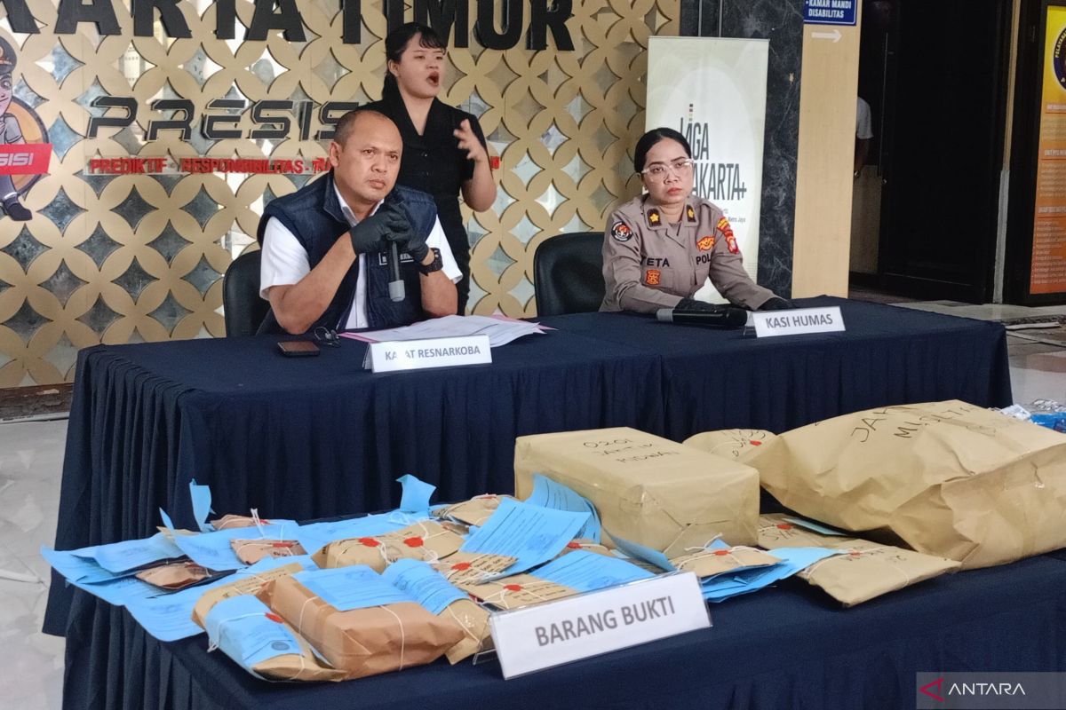 Polres Jaktim sita ratusan gram narkoba selama Januari-April 2026