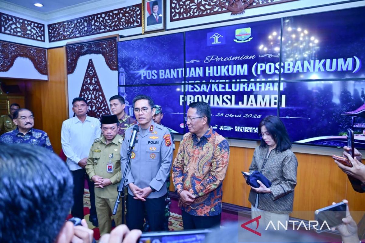 Kapolda Jambi Dukung Peresmian Pos Bantuan Hukum Desa dan Kelurahan