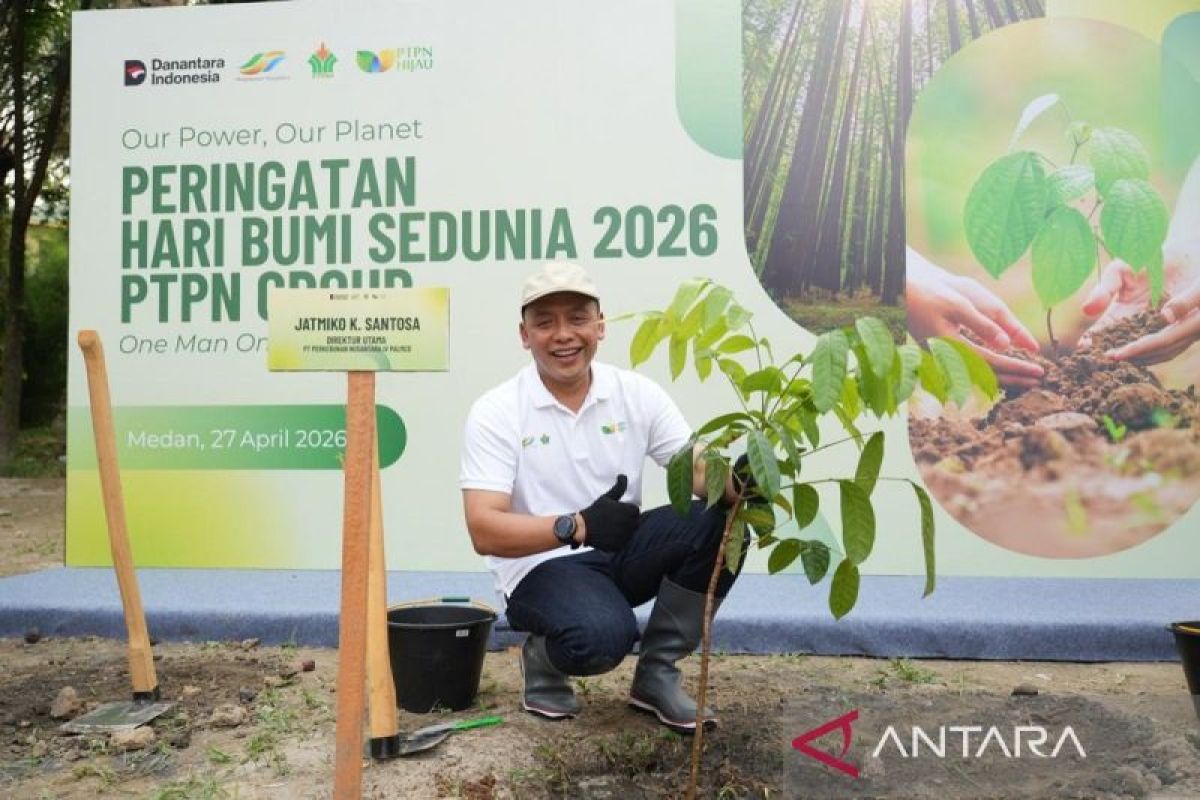 PTPN IV PalmCo Targetkan Tanam 50.000 Pohon, Perkuat Komitmen Lingkungan di Hari Bumi
