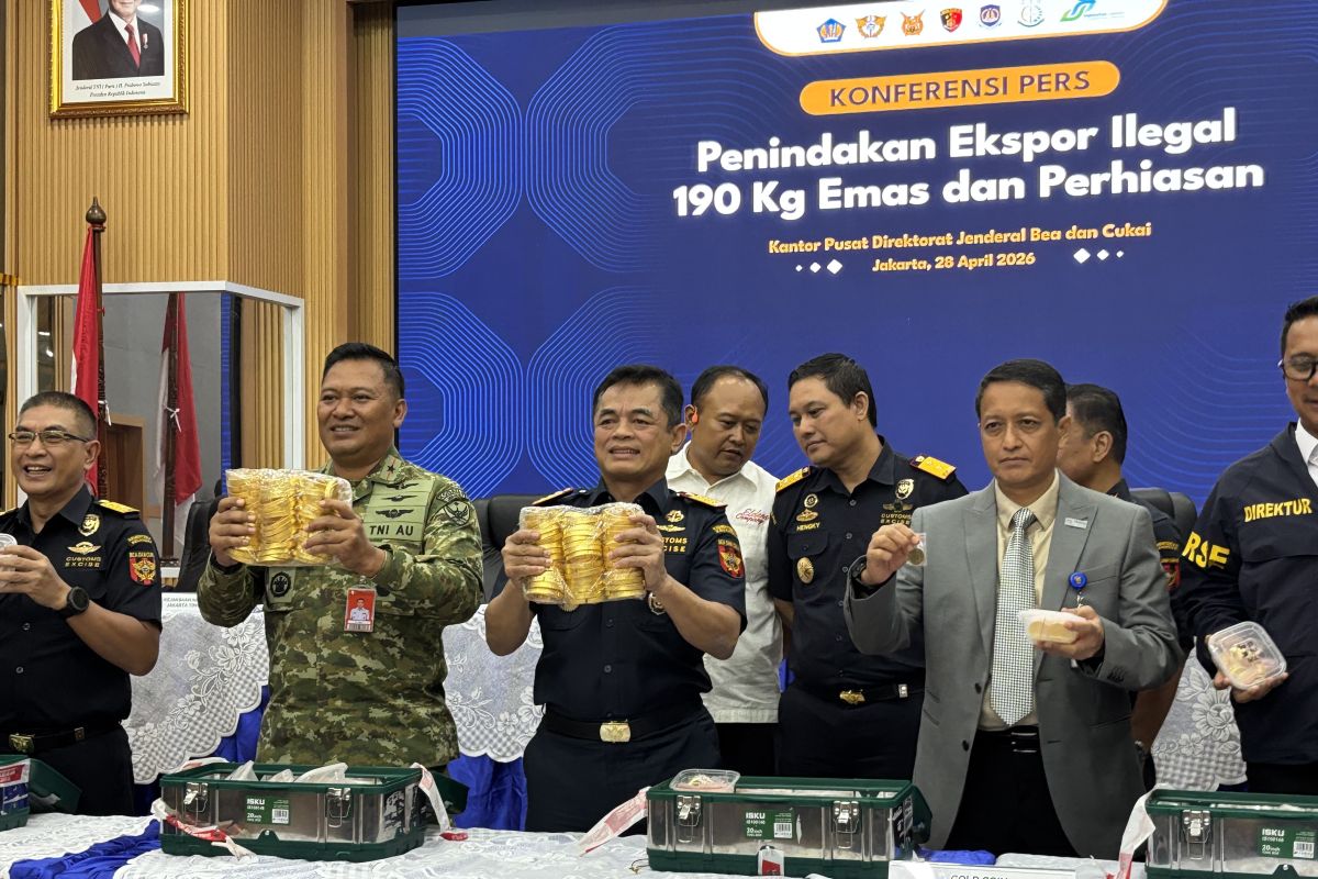 Bea Cukai gagalkan ekspor ilegal emas, cegah kerugian negara Rp41 M