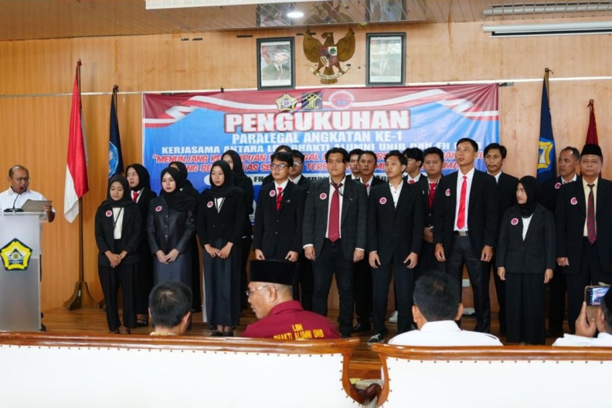 Kemenkum Bengkulu kukuhkan 51 paralegal dan tekankan peran sosial