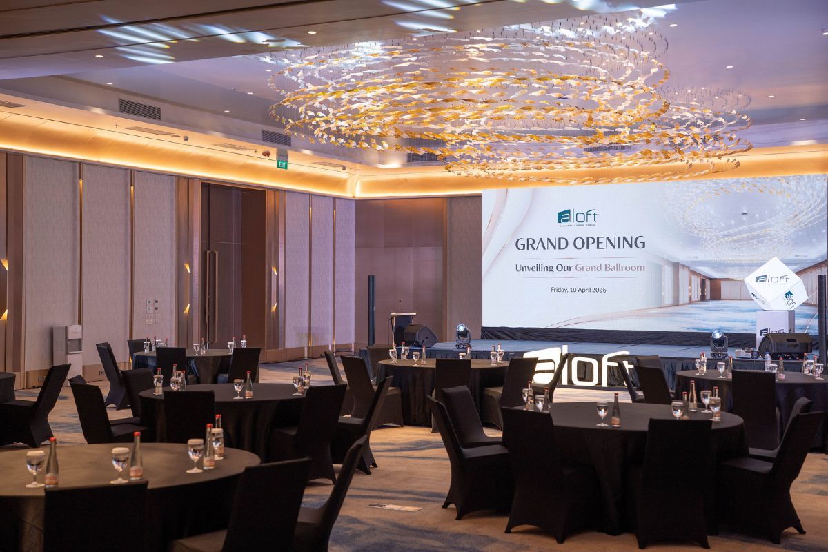 Aloft Jakarta Kebon Jeruk Resmikan Grand Ballroom Baru, Perkuat Posisi sebagai Destinasi MICE di Jakarta Barat