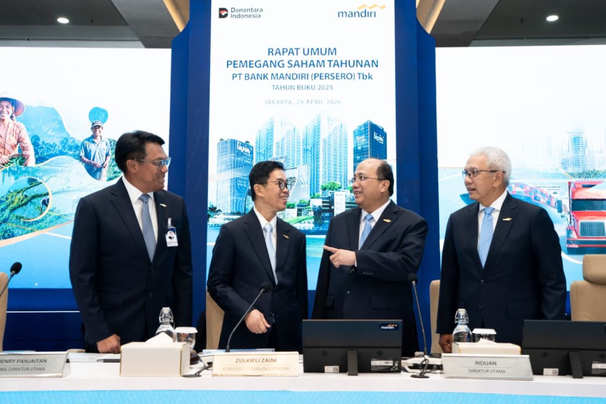 RUPST Bank Mandiri sepakati dividen Rp44,47 T atau 79 persen dari laba