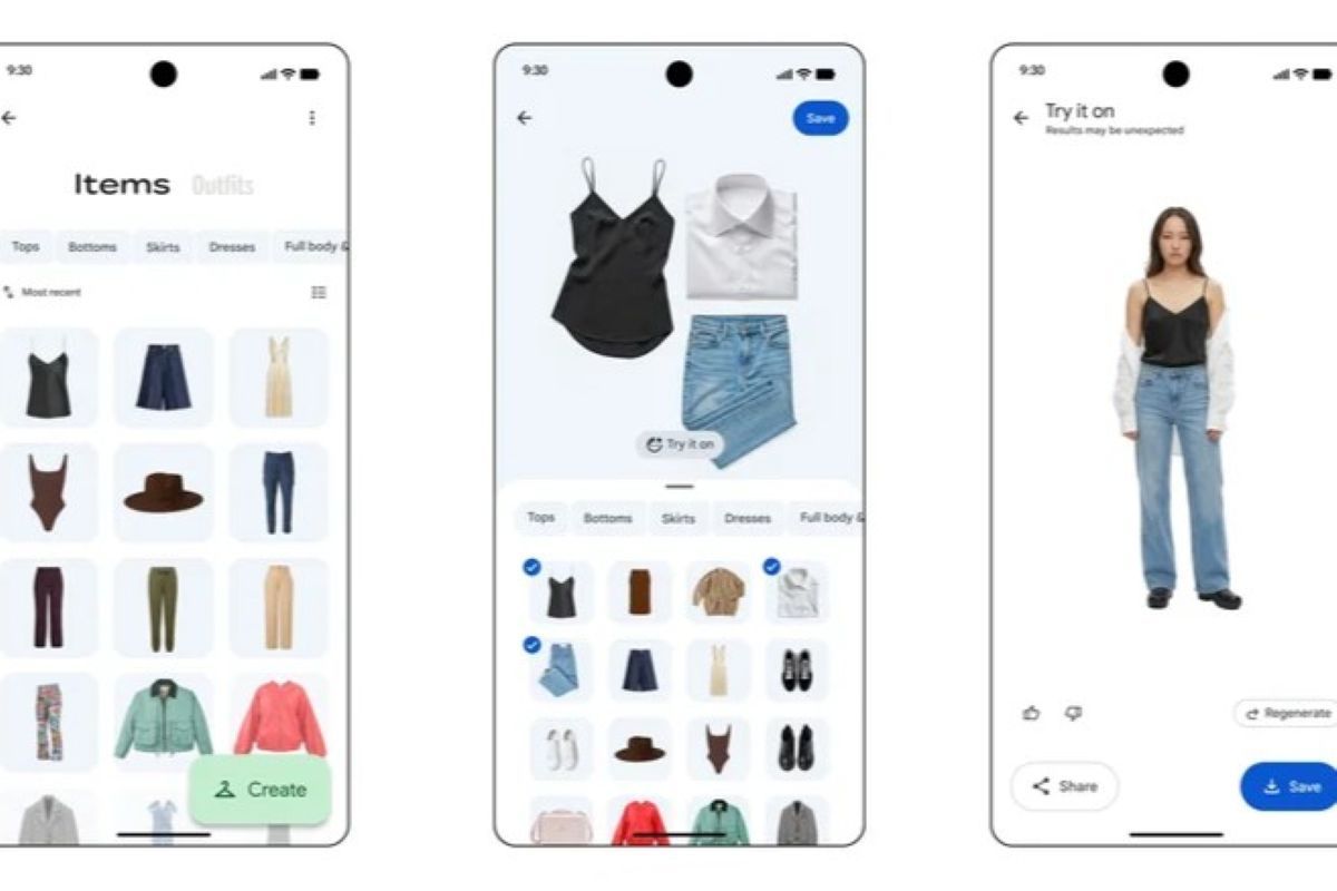 Google hadirkan fitur AI bantu pengguna kelola pakaian secara virtual