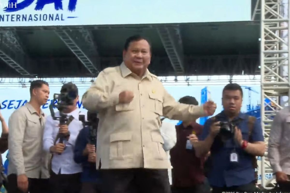 Presiden Prabowo hadiri perayaan Hari Buruh Internasional di Monas