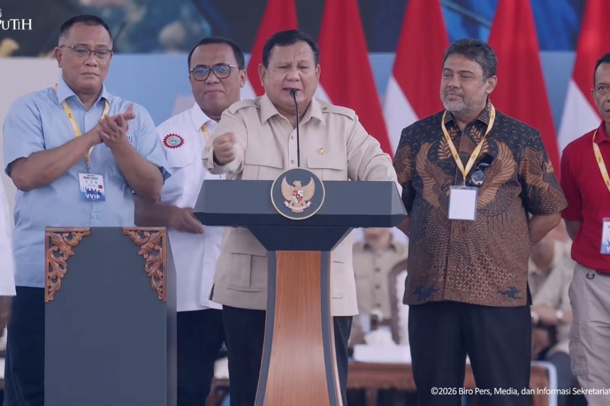 Merasa selalu didukung buruh Prabowo bersumpah sejahterakan rakyat