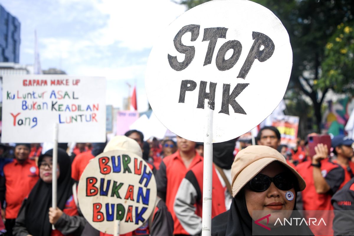 Peringatan Hari Buruh Internasional di Jakarta