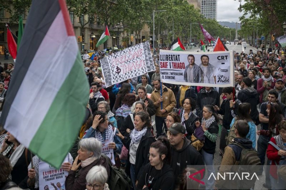 PBB tuntut pembebasan dua aktivis armada Gaza yang ditahan Israel