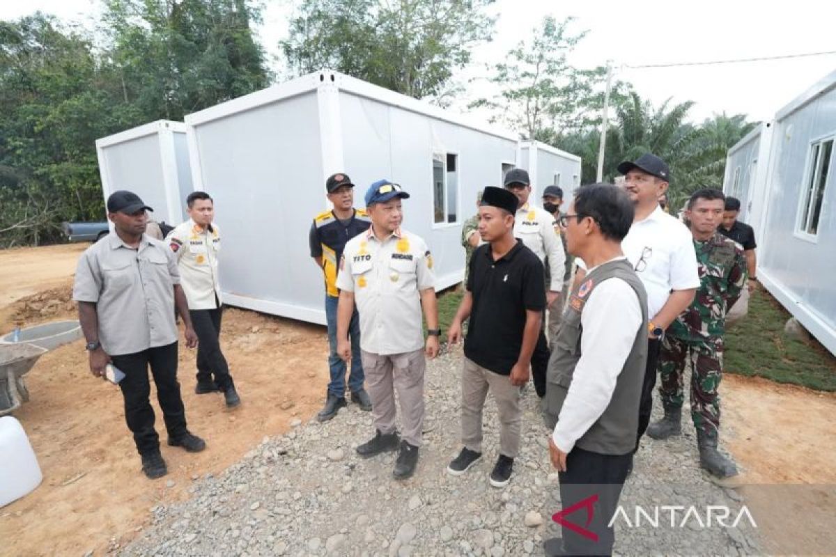 Satgas PRR tuntaskan pembangunan huntara di Sumut dan Sumbar