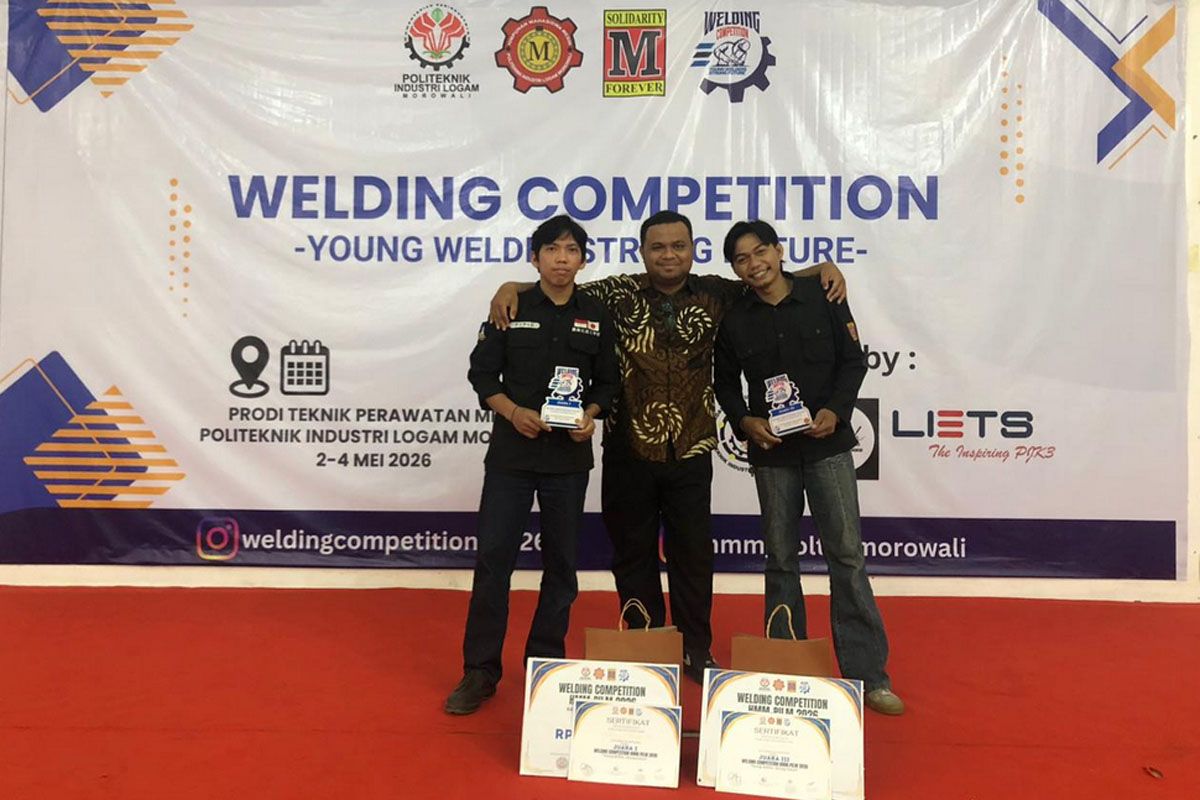 Mahasiswa Politeknik ATI Makassar raih juara Welding Competition 2026 di Morowali