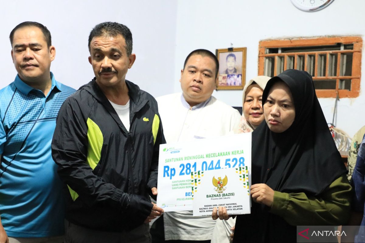 Pemkot Jaksel beri santunan kepada keluarga mendiang PPSU Ragunan