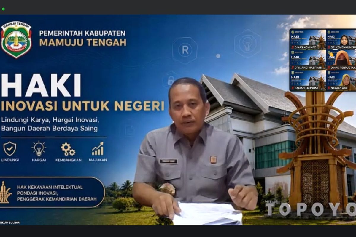 Kanwil Kemenkum Sulbar target perlindungan KI masyarakat Mamuju Tengah