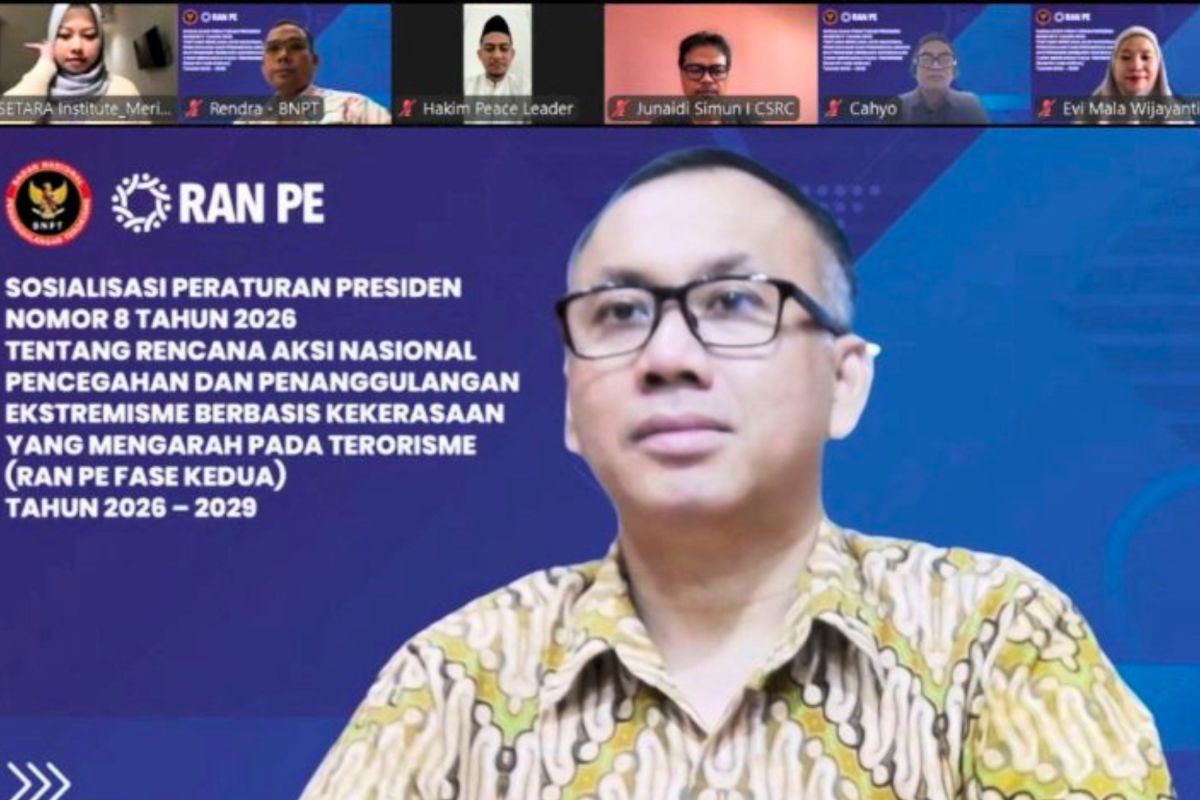 BNPT ajak organisasi masyarakat sipil rumuskan penguatan RAN PE Fase 2