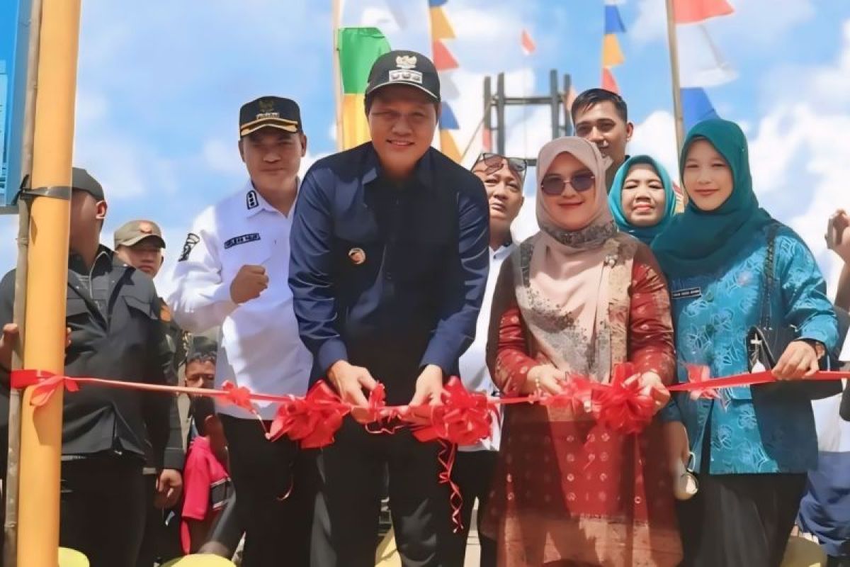 Jembatan gantung Desa Siku Muara Enim buka akses destinasi wisata
