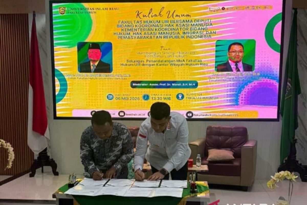 Kanwil Kemenkum Riau dan UIR Perkuat Sinergi, Kolaborasi Hukum dan HAM untuk Generasi Muda