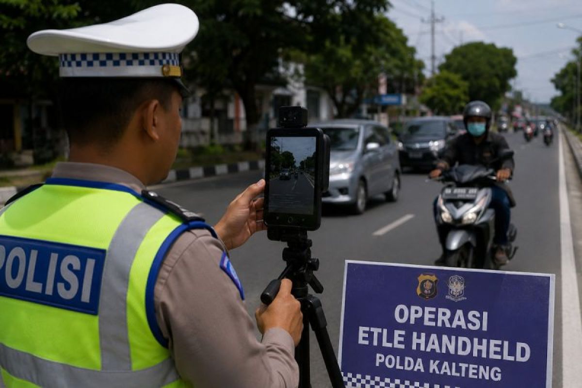 Polda Kalteng terapkan ETLE Handheld tindak pelanggar lalu lintas