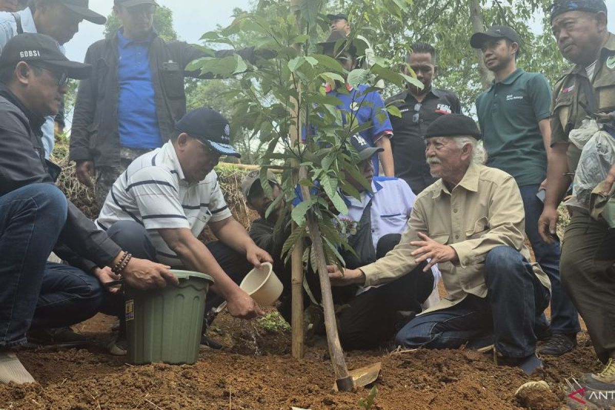 KLH gandeng buruh hijaukan hulu Bandung dengan tanam 12.000 pohon