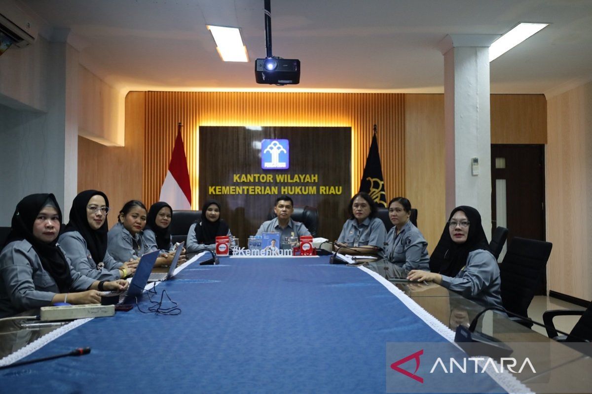 Perkuat Kompetensi Perancang, Kemenkum Riau Ikuti Pengarahan Uji Kompetensi Jabatan Fungsional